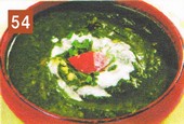 54.ほうれん草とチキンのカレー 54.ほうれん草とチキンのカレー